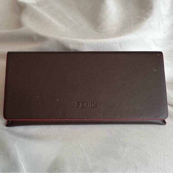 Fendi Oversized Red/Gold Sunglasses - Picture 8 of 9